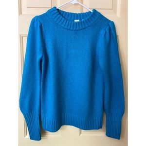 Gap Puff-Sleeve Crewneck Sweater